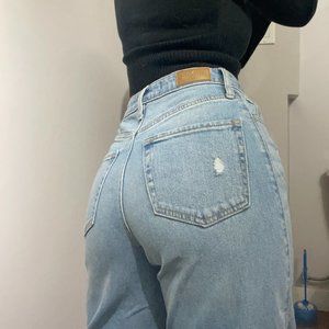 Hollister Light wash High/mid rise jeans